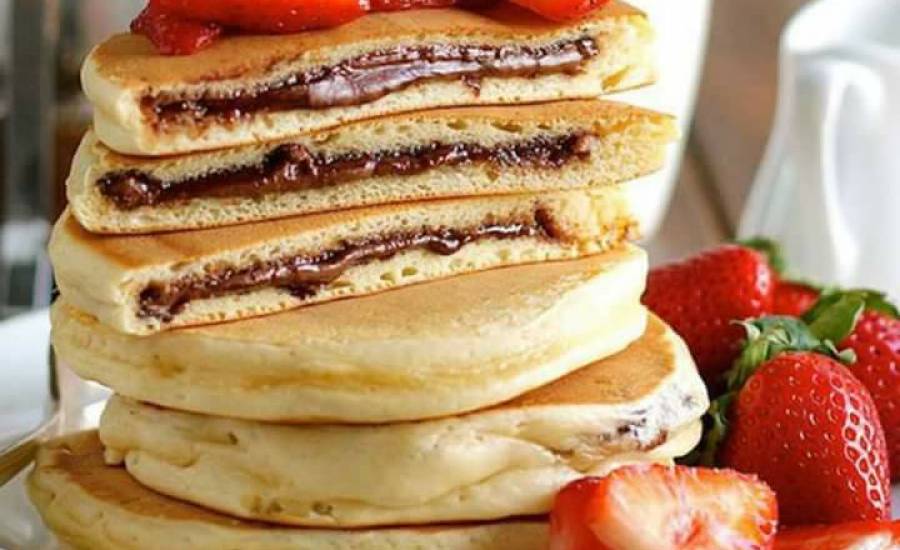 TounsiaNet : Pancakes choco-fraises