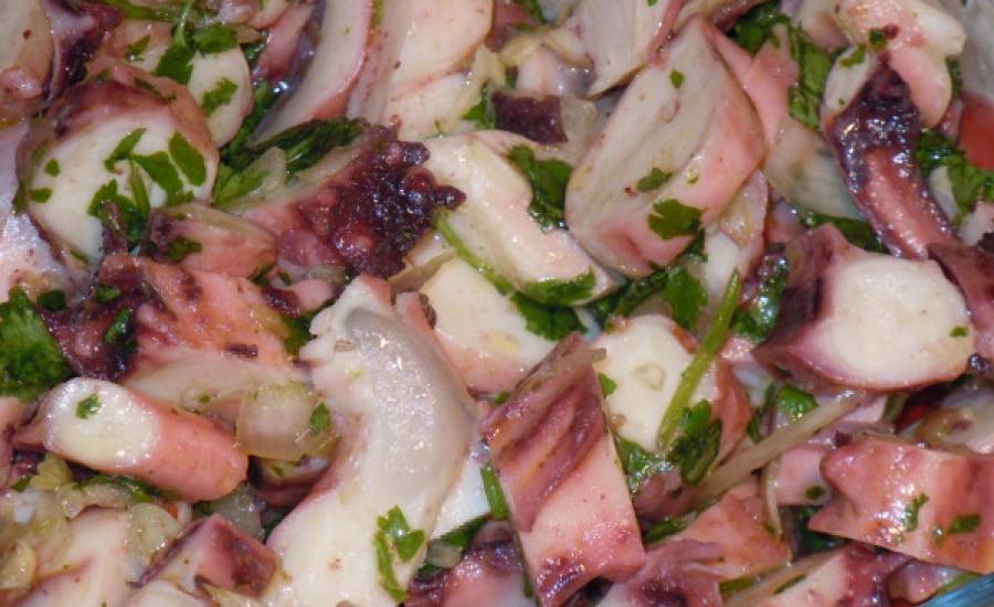 TounsiaNet : Salade de poulpe ( slatet 9arnit )