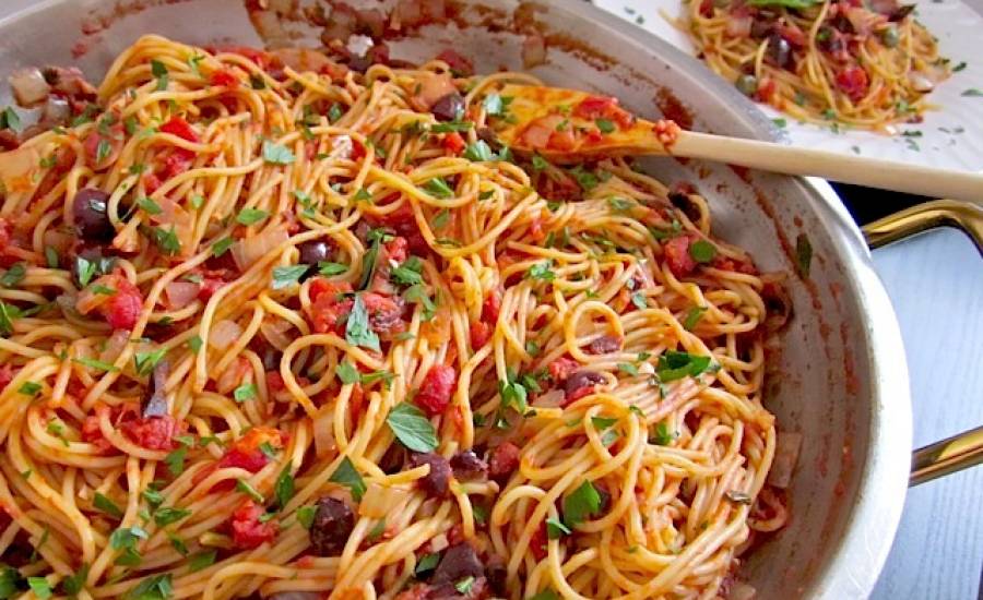 TounsiaNet : Spaghetti à la Puttanesca