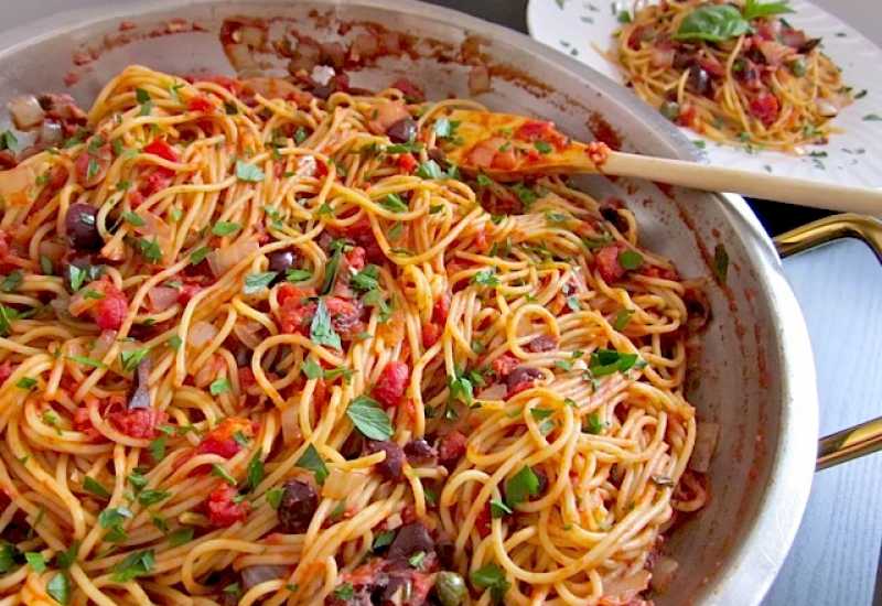 tounsia.Net : Spaghetti à la Puttanesca